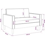  XXL fotelja Smeđa Umjetna koža - Smeđa 110 cm | shoptok.hr