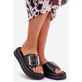 Boto Women's Sandals On Massive Platform With Decorative Buckle Black Zelori | shoptok.hr