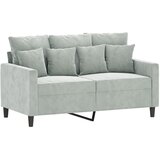  3-dijelni set sofa s jastucima svjetlosivi baršunasti | shoptok.hr