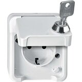 Merten SCHUKO vtičnica svetlo siva MEG2417-8029, (21225280) | Shoptok.si