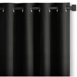 Restilo curtain CARLI color black plain style classic silver eyelets type of material - textiles oxford 140x250 Cijene