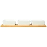 Estia ES01-20231 porcelanski set 3 posude na dasci od bambusa Cene