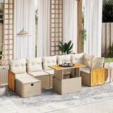 vidaXL 8-dijelni set vrtnih sofa od poliratana s jastucima bež | shoptok.hr