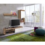 Time dnevni regal, bela, barve hrasta | Shoptok.si