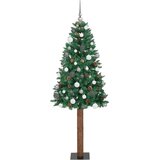  Mršavo božićno drvce Zelena 210 cm PVC i čvrsto drvo bora | Eponuda.ba