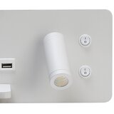  Immax 08286L-LED Zidno svetlo, podesivo, sa USB i bežičnim punjenjem, LED/3W/230V + LED/3W | Eponuda.com