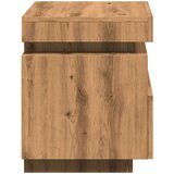vidaXL Noćni ormarić s LED svjetlima Artisan hrast 40x39x48,5 cm | shoptok.hr