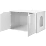  Mačja Kuća Sjajno bijelo 85 x 55 x 50,5 cm Konstruirano drvo | shoptok.hr