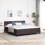  Krevet s opruga kutije Tamno smeđa 180 x 200 cm tkanina | shoptok.hr