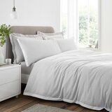 Bianca Svijetlo siva posteljina za krevet za jednu osobu od pamučnog perkala 135x200 cm Seersucker Woven Stripe – | shoptok.hr