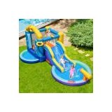  Napuhni park s vodenim toboganom s 2 bazena, puhalom 680 W i vodenim topom. | shoptok.hr
