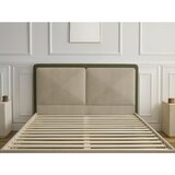 Bobochic Paris Zeleni podstavljeni tapecirani bračni krevet s podnicom 180x200 cm Mara – | shoptok.hr