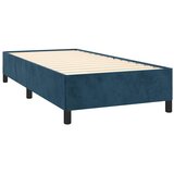 Box spring krevet s madracem tamnoplavi 80 x 200 cm baršunasti | shoptok.hr