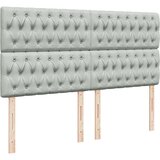 vidaXL Otomanski posteljni okvir z vzmetnicami siv 160x200 cm žamet | Shoptok.si