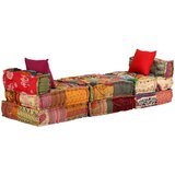  Modularni tabure za 3 osobe od tkanine s patchworkom | shoptok.hr