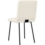 vidaXL Jedilni stoli 2 kosa krem žamet | Shoptok.si