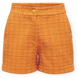 Only Kratke hlače & Bermuda Billie Boucle Shorts - Apricot Oranžna u