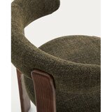 Kave Home Kaki zelen in rjav jedilni stol iz masivnega jesena Granite – | Shoptok.si