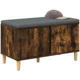  Klupa za hodnik s jastukom Dimljeni Hrast 80 x 38 x 46 cm | shoptok.hr