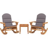  3-dijelna vrtna garnitura Adirondack masivno bagremovo drvo | shoptok.hr