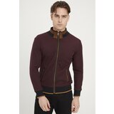 Dewberry 1021 MEN'S SWEATSHIRT-DOTTED BURGUNDY | Shoptok.si