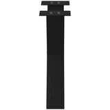 vidaXL noge kavne mize v obliki črke x 2 kosa črna 60x(42-43) cm jeklo | Shoptok.si