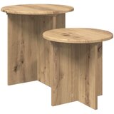  Set pomoćnih stolića 2 pcs Hrast artisan Konstrukcijsko drvo | shoptok.hr