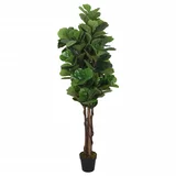 vidaXL Umjetno stablo lirastog fikusa 180 listova 150 cm zeleno