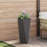  Cvetlično korito 2 pcs Črna 30 x 30 x 75 cm Jeklo, (5000207770) | Shoptok.si