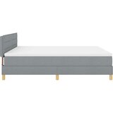  Krevet s box springom s madracem svjetlosive boje 180x200 cm tkanina | shoptok.hr