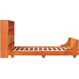  Posteljni okvir brez vzmetnice voščeno rjav 135x190 cm borovina | Shoptok.si