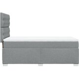  Okvir kreveta s oprugama i madrac svjetlosivi 80x200cm tkanina | shoptok.hr