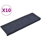  Otirači za stepenice 10 kom antracit 65x21x4 cm prošiveni | shoptok.hr