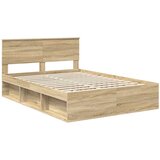  Krevetna konstrukcija Sonoma 140 x 190 cm Čvrsto borovo drvo | shoptok.hr