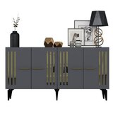Hanah home komoda junes anthracite gold | ePonuda.com