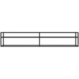 TV ormarić crni 220 x 40 x 40,5 cm od kaljenog stakla | shoptok.hr