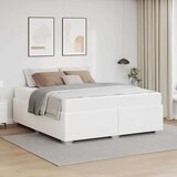 vidaXL Krevetna konstrukcija Bijelo 180 x 200 cm Umjetna koža Cijene