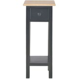 vidaXL 280059 Side Table Black 27x27x65,5 cm Wood | shoptok.hr