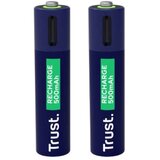 Trust Punjiva baterija Rechargeable AAA USB-C 500 mAh Blue | Eponuda.com
