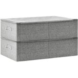  Kutije za pohranu 2 kom od tkanine 70 x 40 x 18 cm sive | shoptok.hr