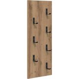  Vješalica za kapute na zidu Umjetnički hrast 30 x 1,5 x 80 cm | shoptok.hr