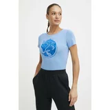 Fjallraven Bombažna kratka majica Arctic Fox T-shirt ženska, F89849