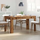 vidaXL Blagovaonski stol staro drvo 140x74,5x76 cm konstruirano drvo | shoptok.hr
