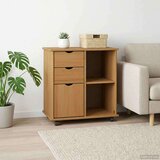  Gležnji kabinet s kolesom Medeno rjava 63,5 x 39 x 65,5 cm, (5000232375) | Shoptok.si