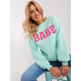 Wow Donna Sweatshirt-EM-BL-617-11.32-mint | Shoptok.si