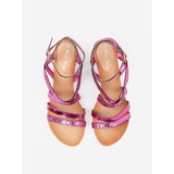 Shelvt Pink wedge sandals | shoptok.hr