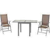 Gardenson Vrtni Set Amalfi, 3-Delno, Rjavosiva | Shoptok.si