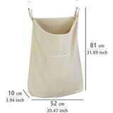Wenko Bež koš za perilo za vrata, 65 l | Shoptok.si