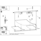  Stropna svetilka CELIA bela, (21347905) | Shoptok.si