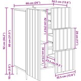  Kreveta Staro drvo 66 x 34,5 x 91,5 cm Konstruirano drvo | shoptok.hr